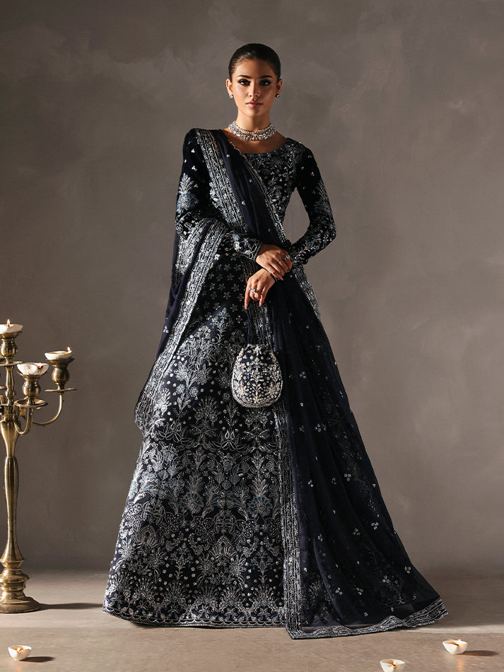 Gulaal | Marais Velvet | ARDORA - Formal Dress - available at Maria Faisal in UK and USA.