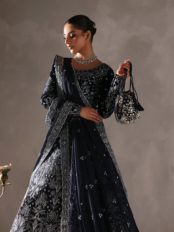 Gulaal | Marais Velvet | ARDORA - Formal Dress - available at Maria Faisal in UK and USA.