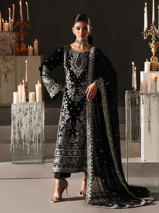Gulaal | Marais Velvet | ECLISSA - Formal Dress - available at Maria Faisal in UK and USA.