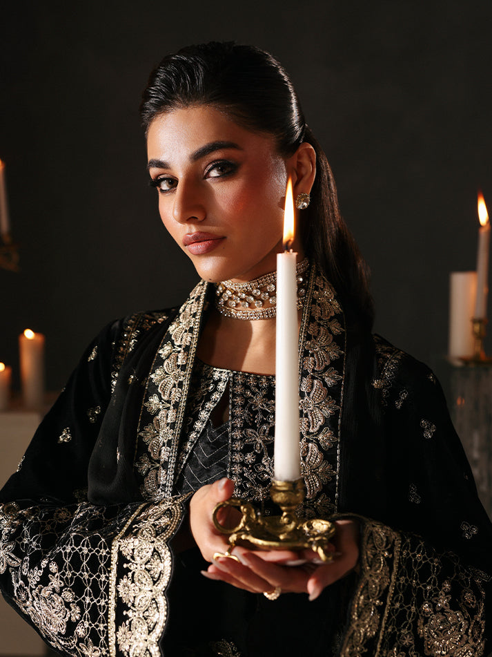 Gulaal | Marais Velvet | ECLISSA - Formal Dress - available at Maria Faisal in UK and USA.