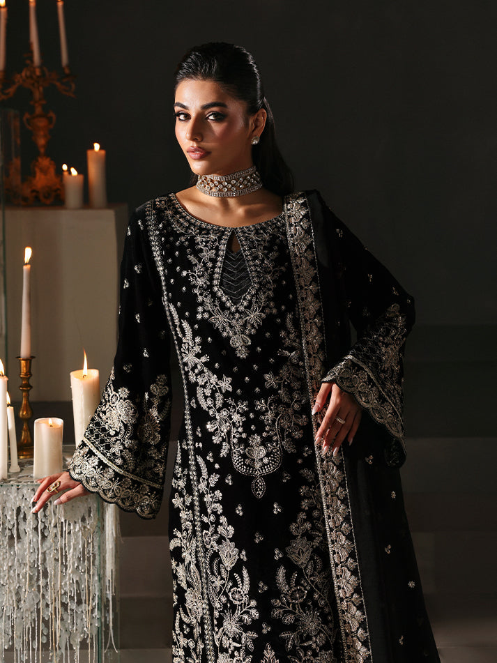 Gulaal | Marais Velvet | ECLISSA - Formal Dress - available at Maria Faisal in UK and USA.