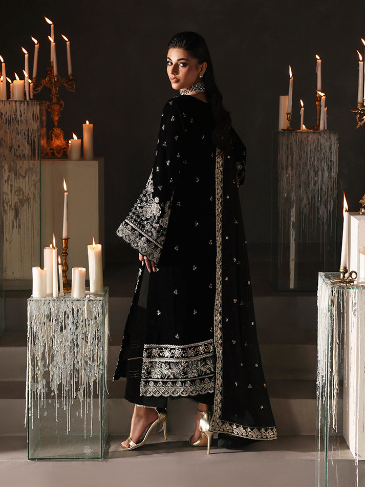 Gulaal | Marais Velvet | ECLISSA - Formal Dress - available at Maria Faisal in UK and USA.