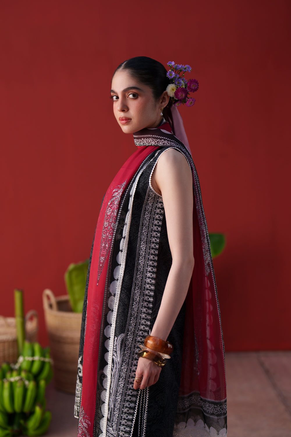 Saira Rizwan | Laanem SS 26 | NERAYA-B-SRL26-07 - Luxury Dress - available at Maria Faisal in UK and USA.