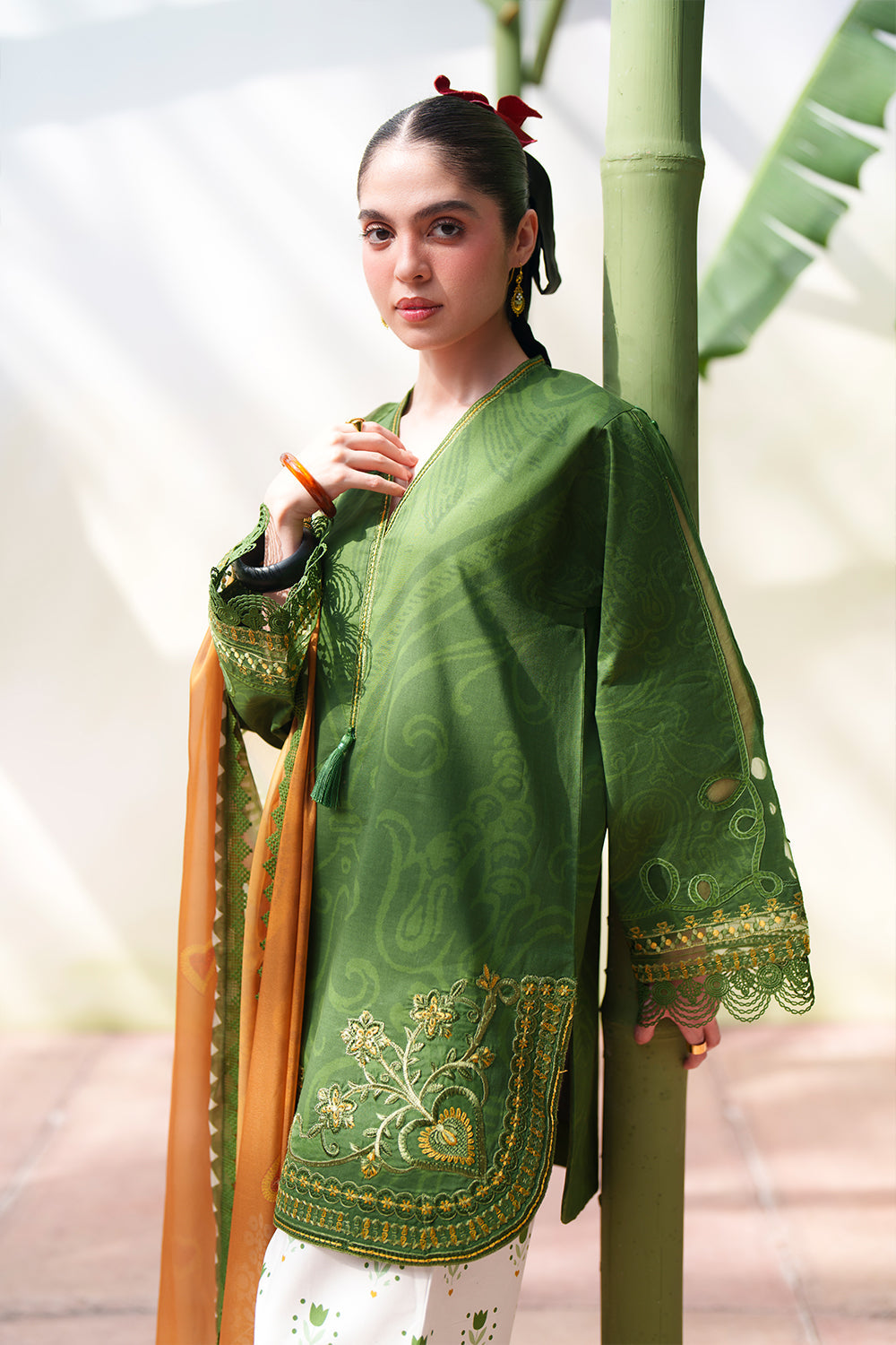 Saira Rizwan | Laanem SS 26 | ELOWEN-A - SRL26-08 - Luxury Dress - available at Maria Faisal in UK and USA.