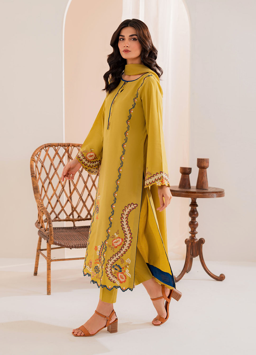 Vintage | Celine Luxe | Matcha - Ladies Clothes - Maria Faisal