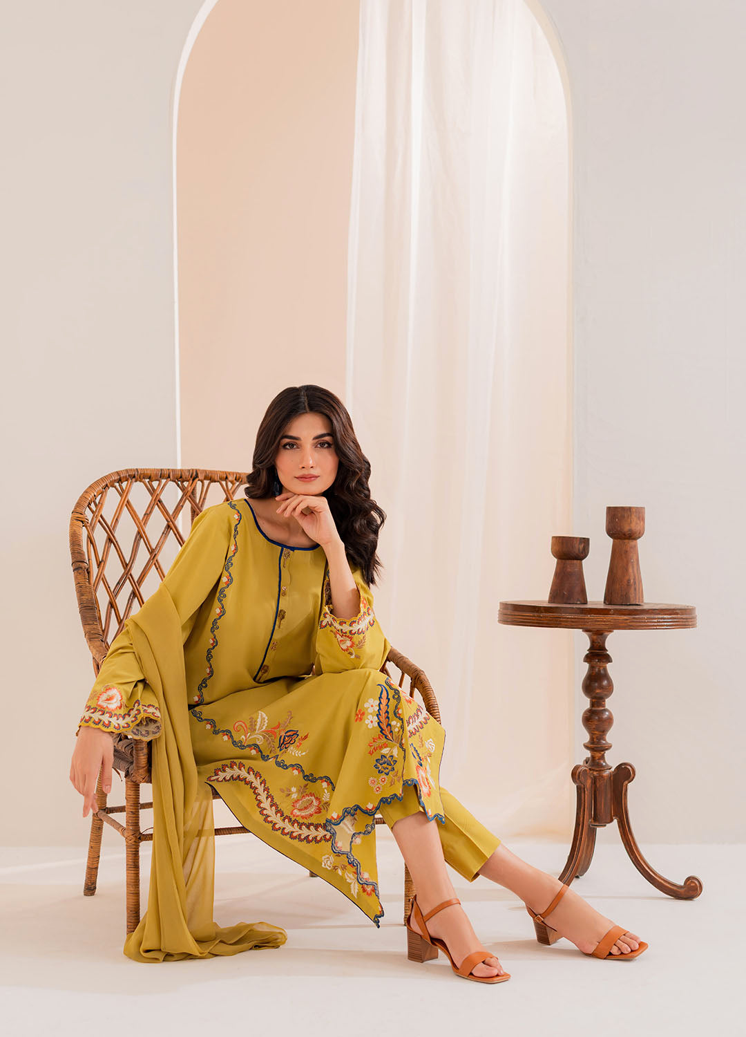 Vintage | Celine Luxe | Matcha - Ladies Clothes - Maria Faisal