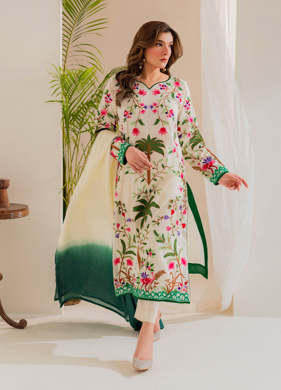 Vintage | Celine Luxe | Zinnia - Ladies Clothes - Maria Faisal