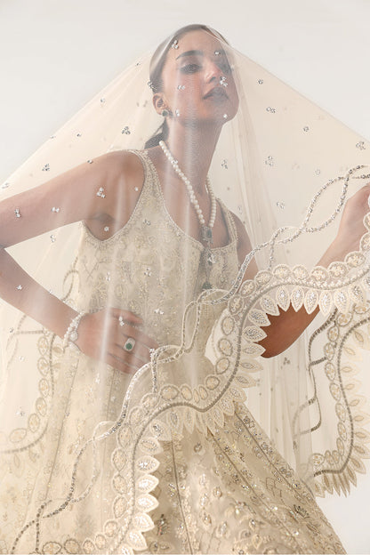 Saira Rizwan | Silk Luxe 26 | FARAH- SRLSP-26-07 - Dress - available at Maria Faisal in UK and USA.