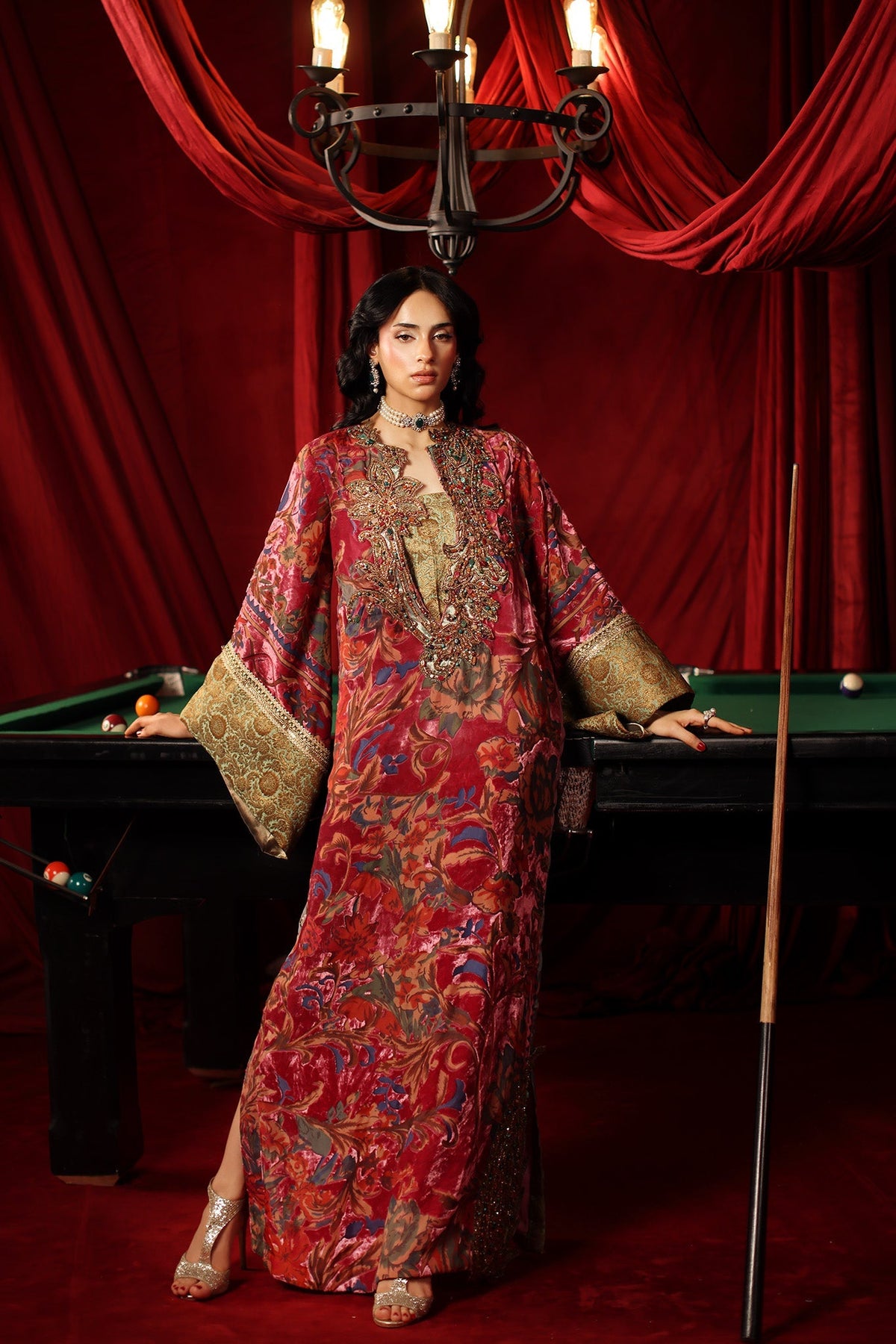 Musferah Saad | The Elite Club | Vienna - Formal Dress - available at Maria Faisal in UK and USA.