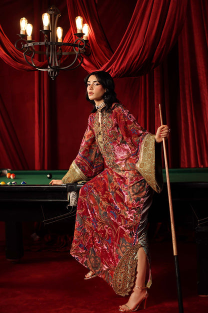 Musferah Saad | The Elite Club | Vienna - Formal Dress - available at Maria Faisal in UK and USA.