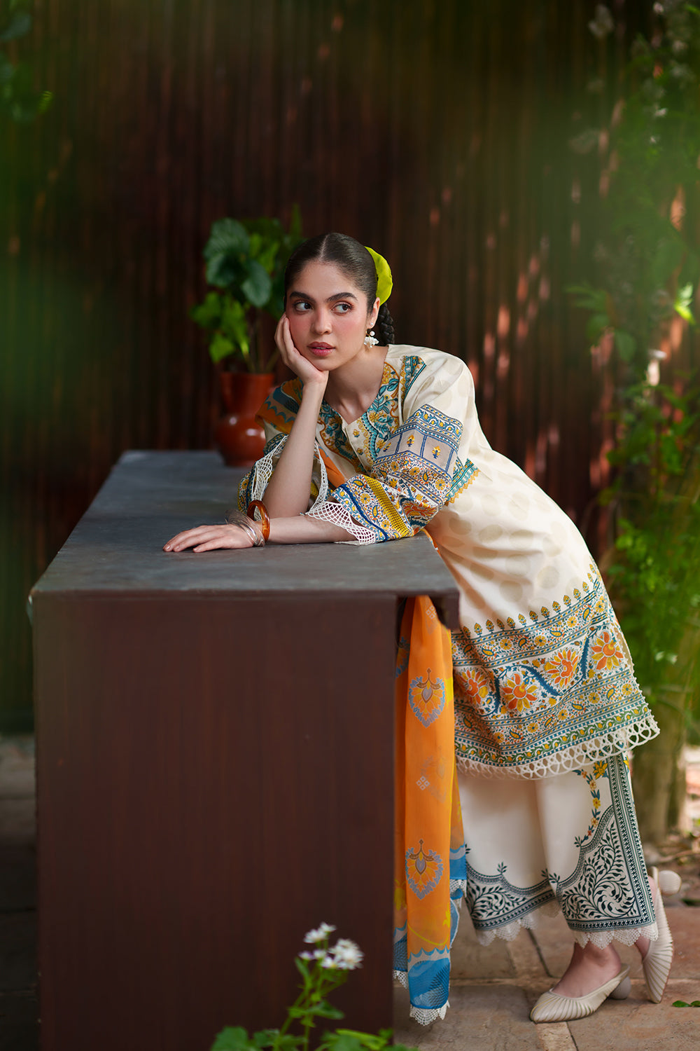 Saira Rizwan | Laanem SS 26 | AZURA-A-SRL26-05 - Luxury Dress - available at Maria Faisal in UK and USA.