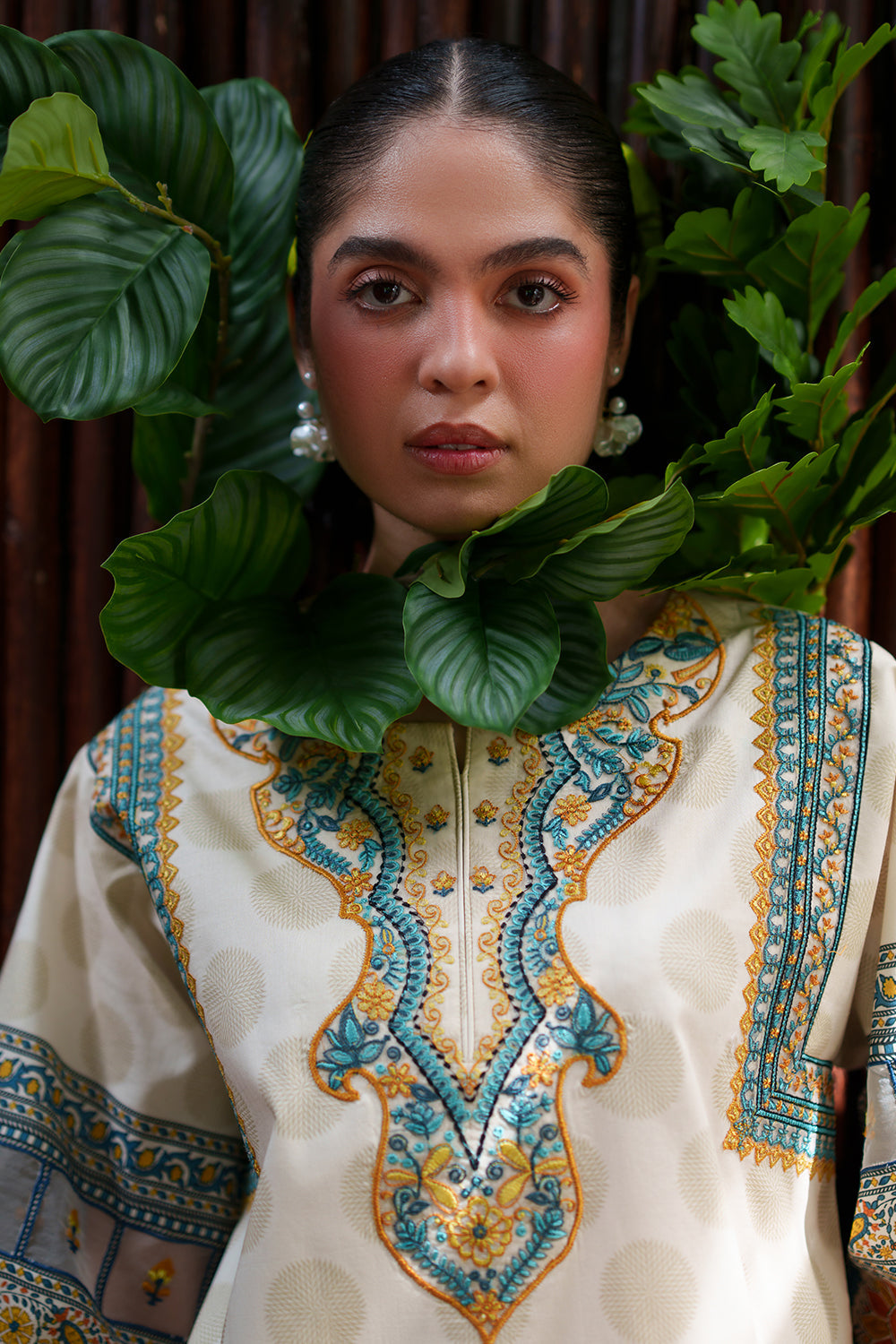 Saira Rizwan | Laanem SS 26 | AZURA-A-SRL26-05 - Luxury Dress - available at Maria Faisal in UK and USA.