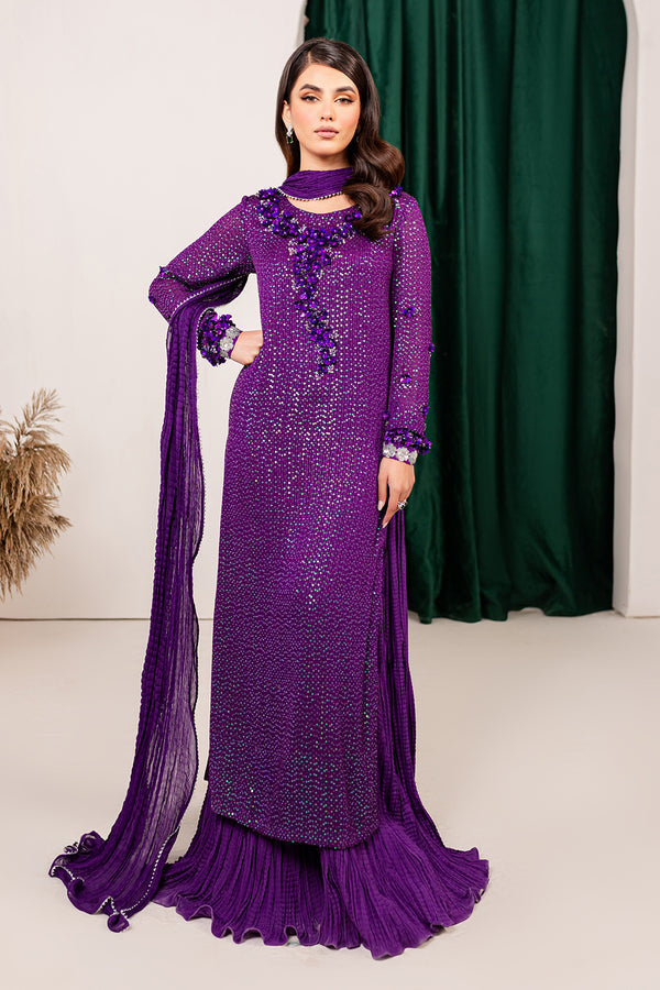 Vanya | Ethnic Muse 24 | EM-30 - Designer Dress with Intricate embroidery and embellishments. Shop elegent wedding dress at Maria Faisal.