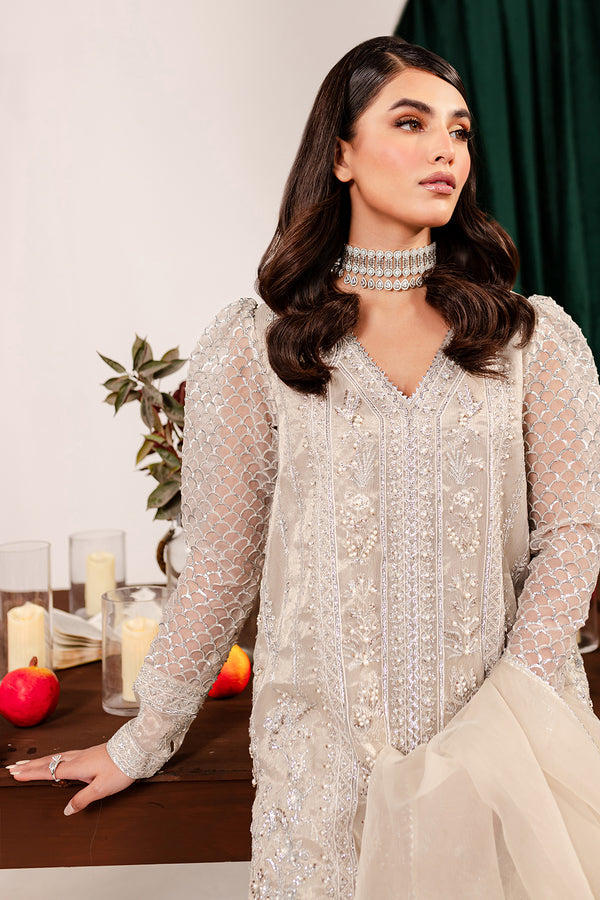 Vanya | Ethnic Muse 24 | EM-25 - Designer Dress with Intricate embroidery and embellishments. Shop elegent wedding dress at Maria Faisal.
