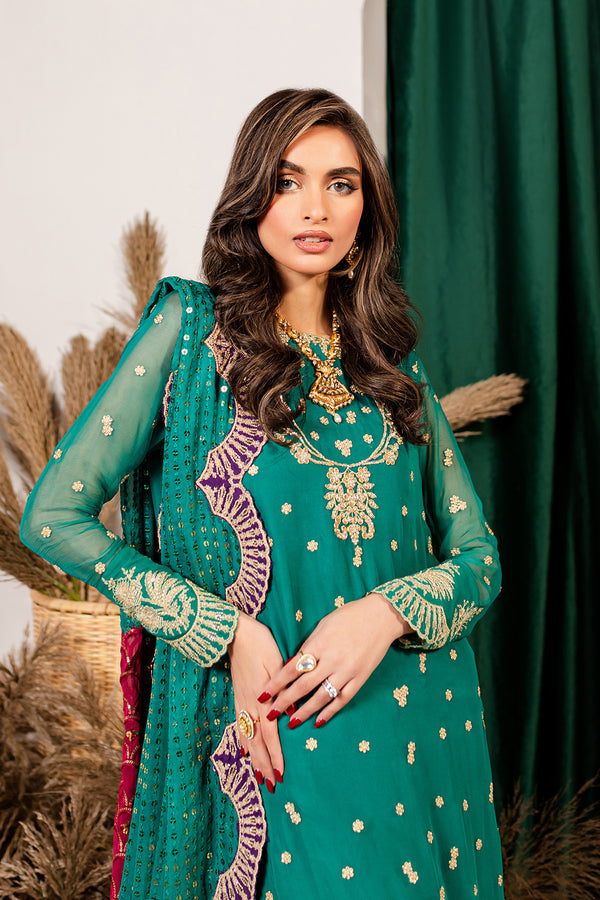 Vanya | Ethnic Muse 24 | EM-24 - Designer Dress with Intricate embroidery and embellishments. Shop elegent wedding dress at Maria Faisal.