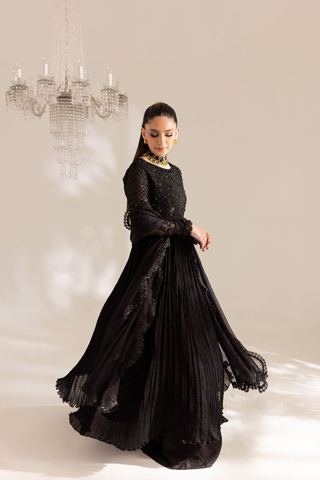 Vanya | Gulraz Formals | FF-54 - Designer Dress with Intricate embroidery and embellishments. Shop elegent wedding dress at Maria Faisal.