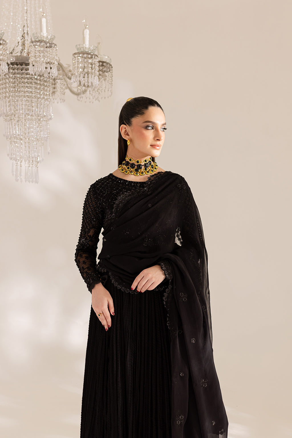 Vanya | Gulraz Formals | FF-54 - Designer Dress with Intricate embroidery and embellishments. Shop elegent wedding dress at Maria Faisal.