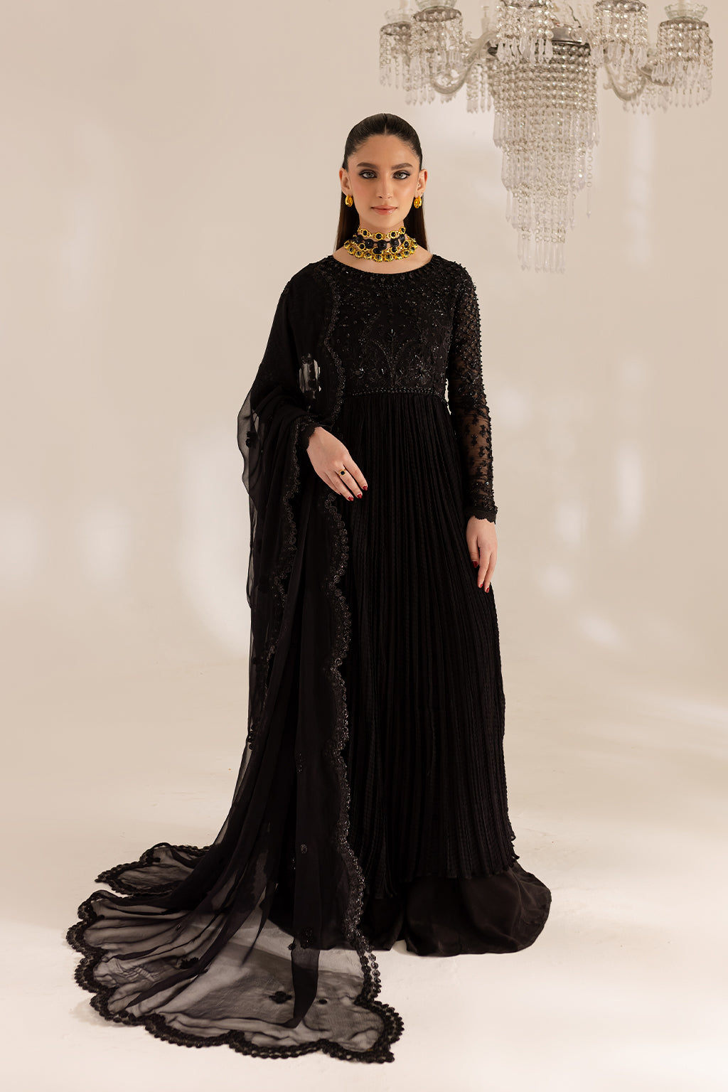 Vanya | Gulraz Formals | FF-54 - Designer Dress with Intricate embroidery and embellishments. Shop elegent wedding dress at Maria Faisal.