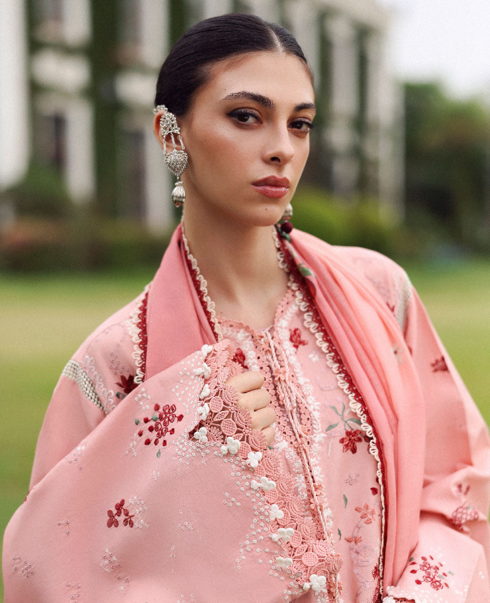 Republic Womenswear | Lilas Lawn 26 |Vayra - Luxury Dress - available at Maria Faisal in UK and USA.