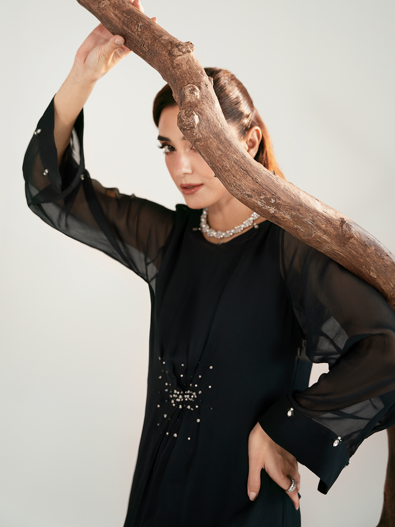 Ain | Luxe Edit | Veil - Luxury Dress - available at Maria Faisal in UK and USA.