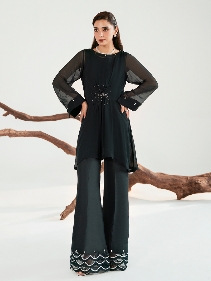 Ain | Luxe Edit | Veil - Luxury Dress - available at Maria Faisal in UK and USA.