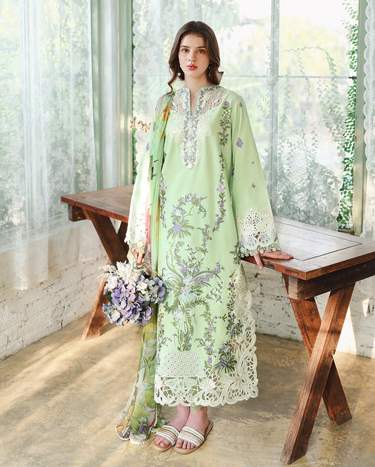 Mushq | The Secret Garden Lawn | Verdant Bloom - Luxury Dress - available at Maria Faisal in UK and USA.
