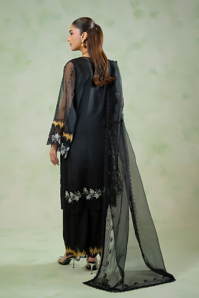 Saad Shaikh | Cutwork 26 | Veya - Luxury Dress - available at Maria Faisal in UK and USA.