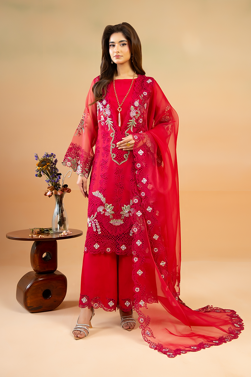 Saad Shaikh | Cutwork 26 | Victoria - Luxury Dress - available at Maria Faisal in UK and USA.