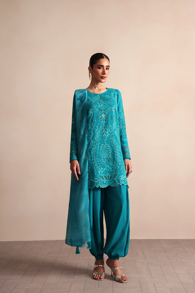 Saira Rizwan | Lael Silk Edit 26 | VIRELLE-SRLC26-06 - Luxury Dress - available at Maria Faisal in UK and USA.