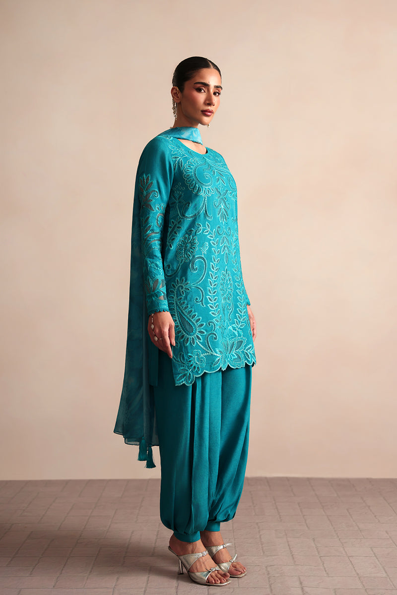 Saira Rizwan | Lael Silk Edit 26 | VIRELLE-SRLC26-06 - Luxury Dress - available at Maria Faisal in UK and USA.