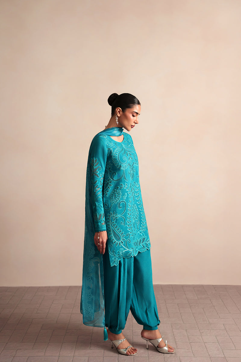 Saira Rizwan | Lael Silk Edit 26 | VIRELLE-SRLC26-06 - Luxury Dress - available at Maria Faisal in UK and USA.