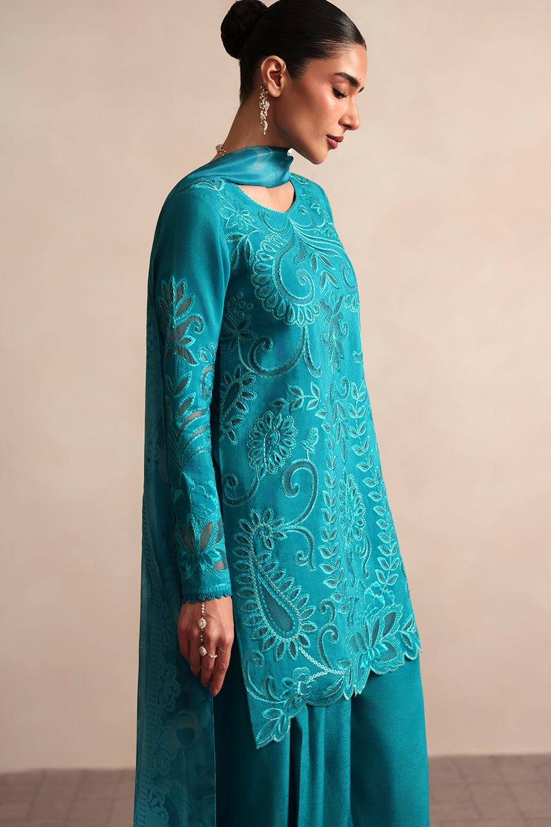 Saira Rizwan | Lael Silk Edit 26 | VIRELLE-SRLC26-06 - Luxury Dress - available at Maria Faisal in UK and USA.