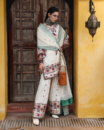 Mushq | Nuvera Rawsilk | Vivienne Rose - Luxury Dress - available at Maria Faisal in UK and USA.