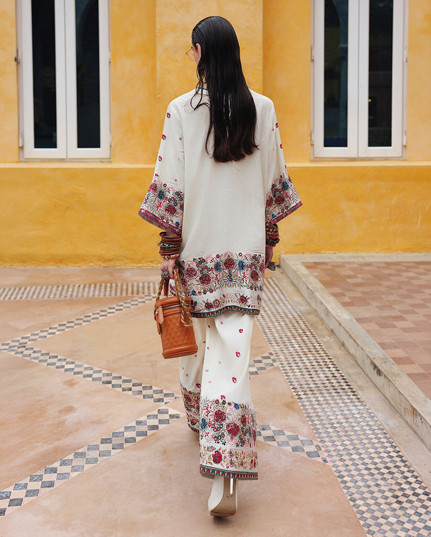 Mushq | Nuvera Rawsilk | Vivienne Rose - Luxury Dress - available at Maria Faisal in UK and USA.