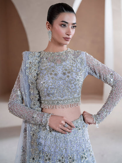 Epoque | Reve Luxury Formals | Voile - Formal Dress - available at Maria Faisal in UK and USA.