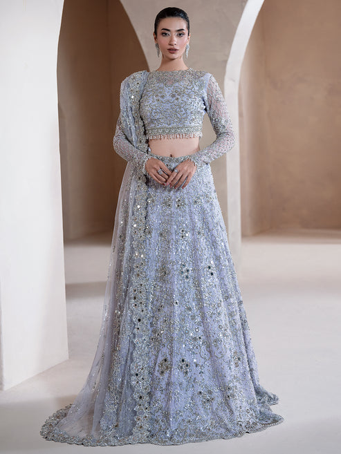 Epoque | Reve Luxury Formals | Voile - Formal Dress - available at Maria Faisal in UK and USA.