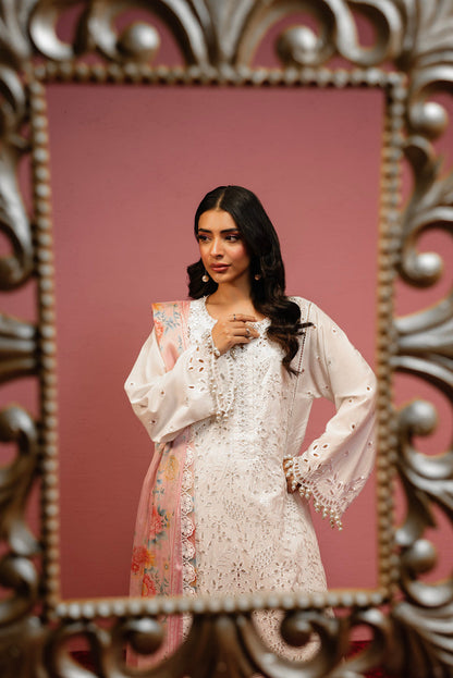 Al Karam | Schiffli Capsule | RTS | SHIRT, TROUSER & DUPATTA 8 - Ladies Clothes - Maria Faisal