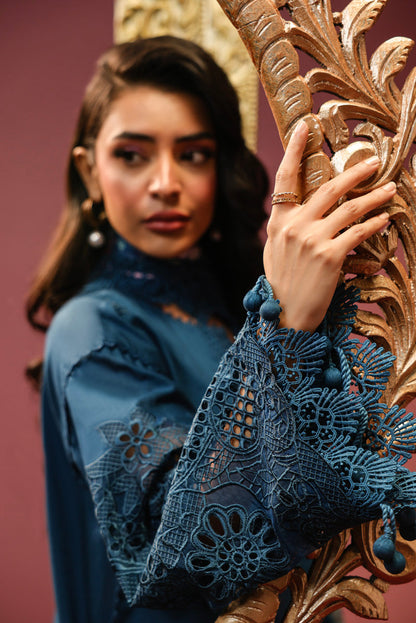 Al Karam | Schiffli Capsule | RTS | SHIRT, TROUSER & DUPATTA 3 - Ladies Clothes - Maria Faisal