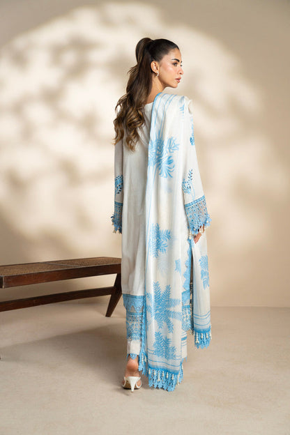 Al Karam | Schiffli Capsule | RTS | SHIRT, TROUSER & DUPATTA 6 - Ladies Clothes - Maria Faisal