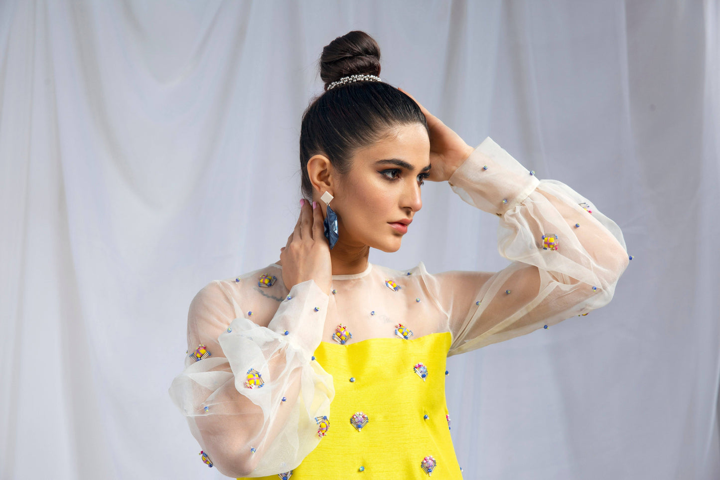 Hana | Viridity Ready to Wear | Citrus Twist -VRT-011 by Maria Faisal - Registered Vendor of : Hana - type : Ladies Clothes - 100% original wedding dresses