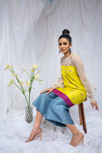 Hana | Viridity Ready to Wear | Citrus Twist -VRT-011 by Maria Faisal - Registered Vendor of : Hana - type : Ladies Clothes - 100% original wedding dresses