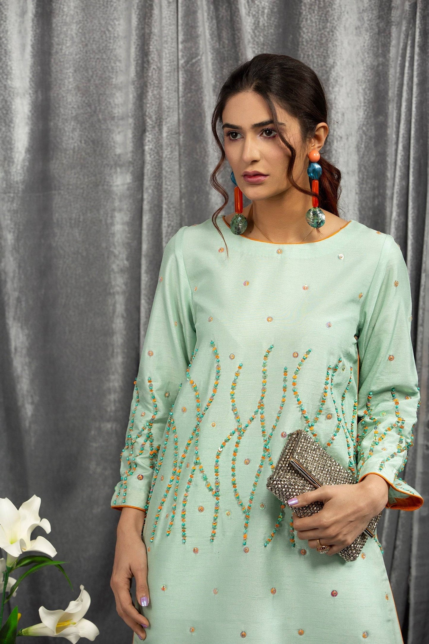 Hana | Viridity Ready to Wear | SWISS MINT-VRT-002 by Maria Faisal - Registered Vendor of : Hana - type : Ladies Clothes - 100% original wedding dresses