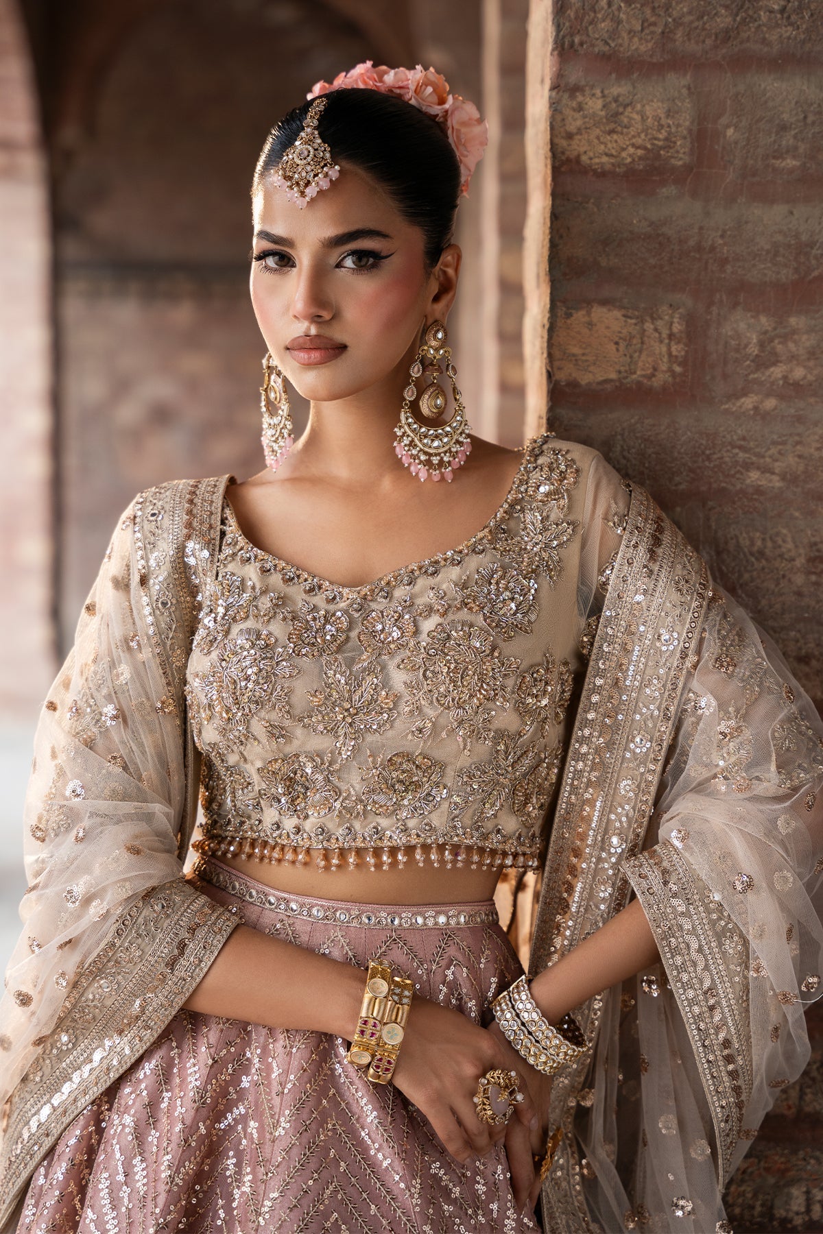 Mina Kashif | Virsa Wedding Formals | Zira - Wedding Dress - available at Maria Faisal in UK and USA.