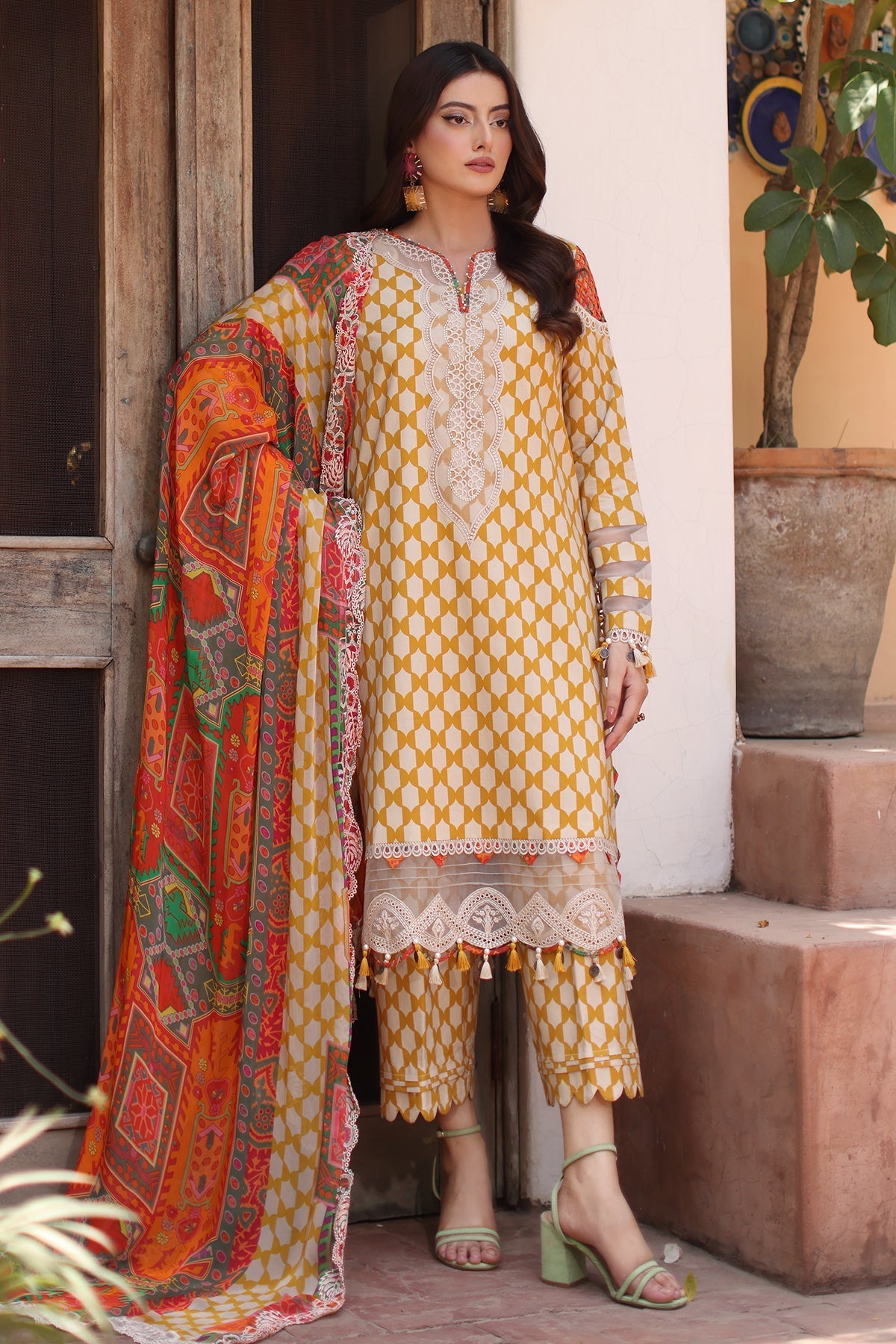 Charizma | Range Lawn | RN6-09 - Luxury Dress - available at Maria Faisal in UK and USA.