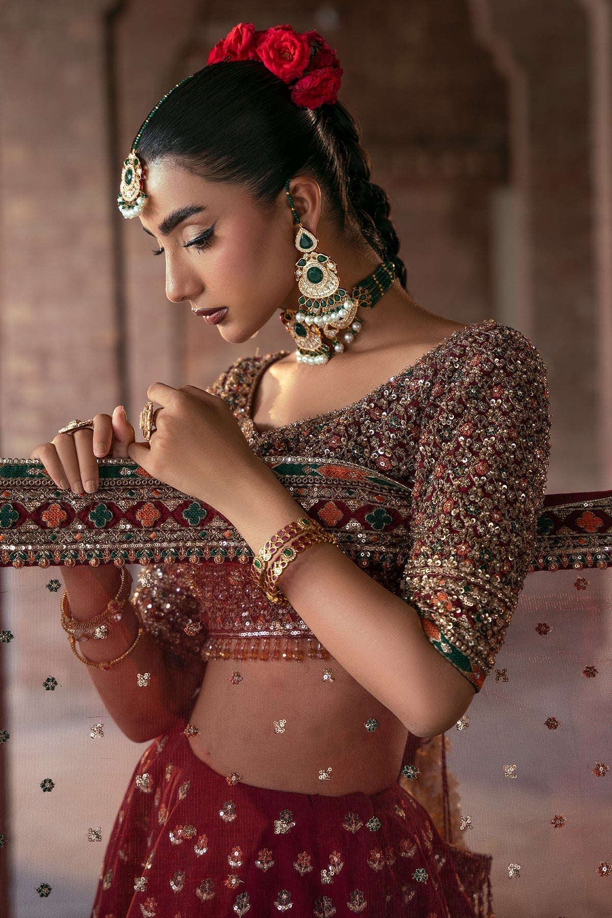 Mina Kashif | Virsa Wedding Formals | Saama - Wedding Dress - available at Maria Faisal in UK and USA.