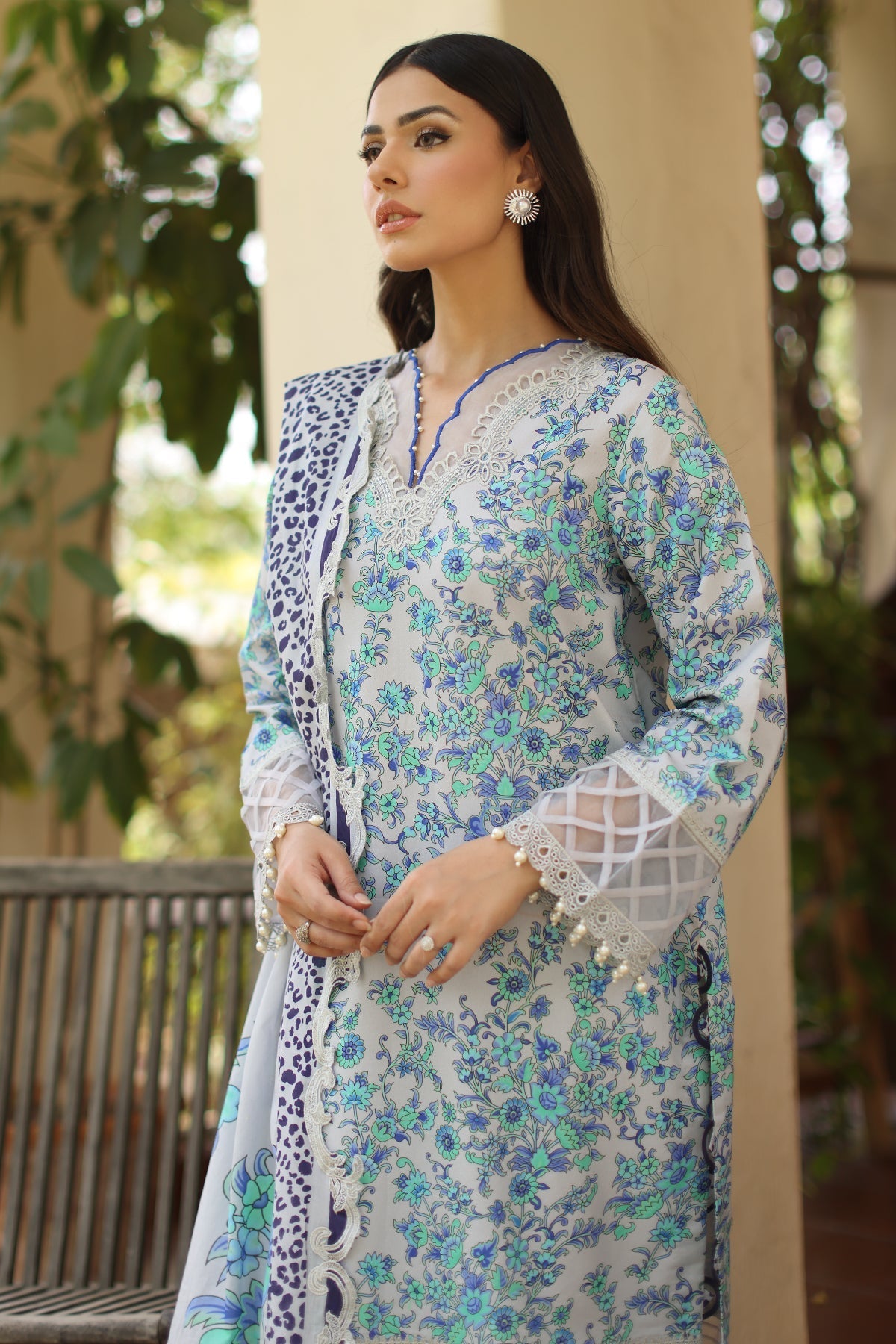 Charizma | Range Lawn | RN6-03 - Luxury Dress - available at Maria Faisal in UK and USA.