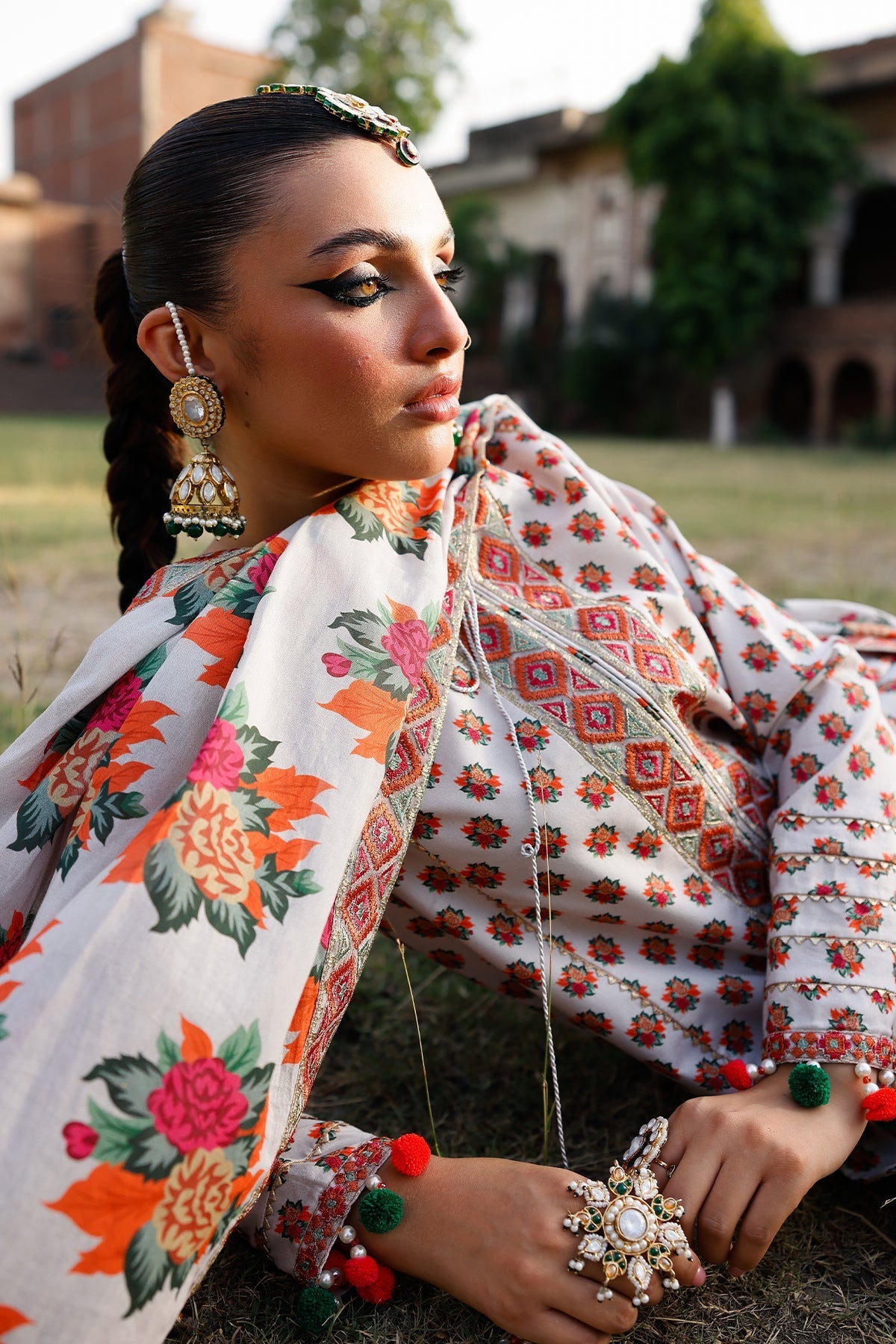 Charizma | Chunnri Collection | CH6-05 - Luxury Dress - available at Maria Faisal in UK and USA.