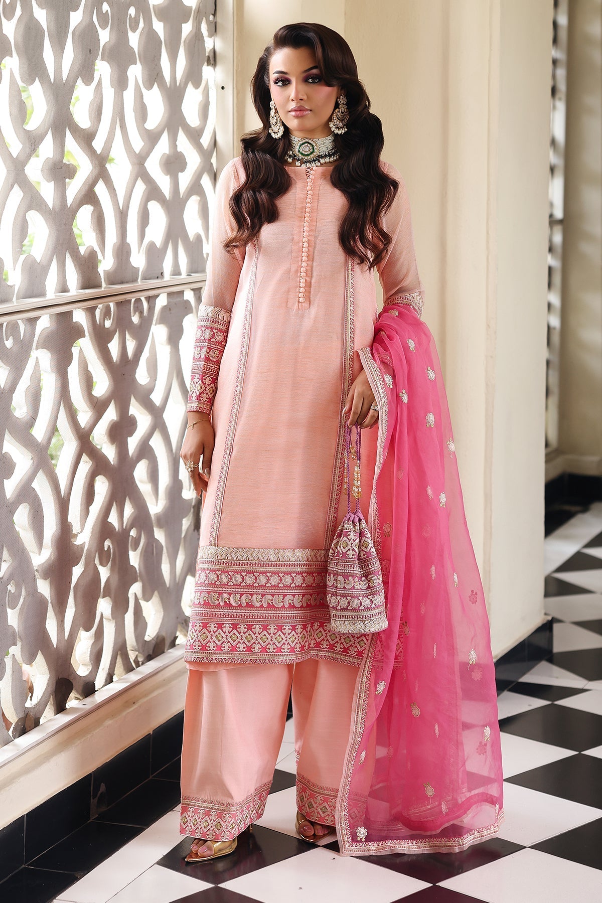 Charizma | Festive Pret  | CMA-5-235 - Dress - available at Maria Faisal in UK and USA.