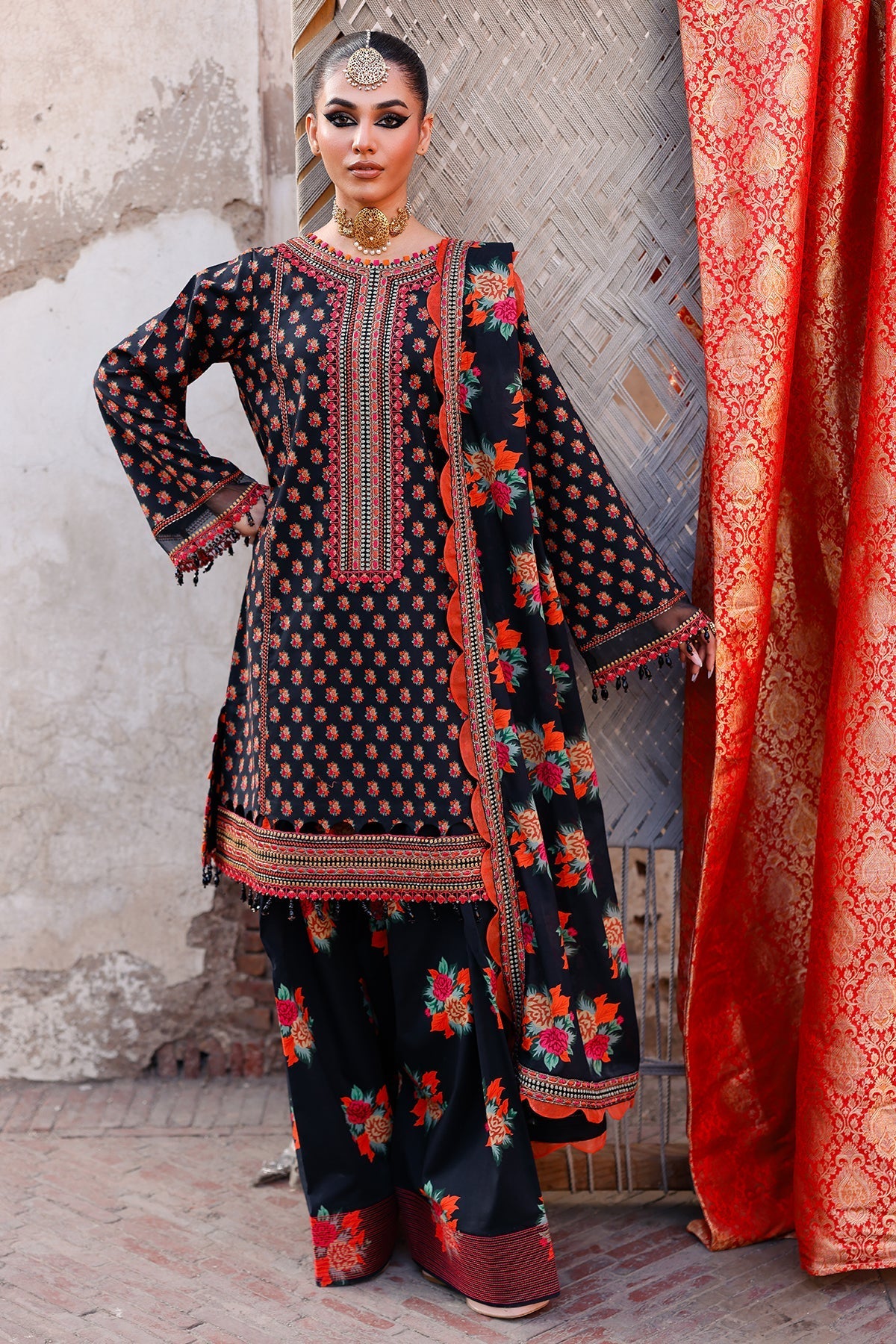 Charizma | Chunnri Collection | CH6-05 - Luxury Dress - available at Maria Faisal in UK and USA.