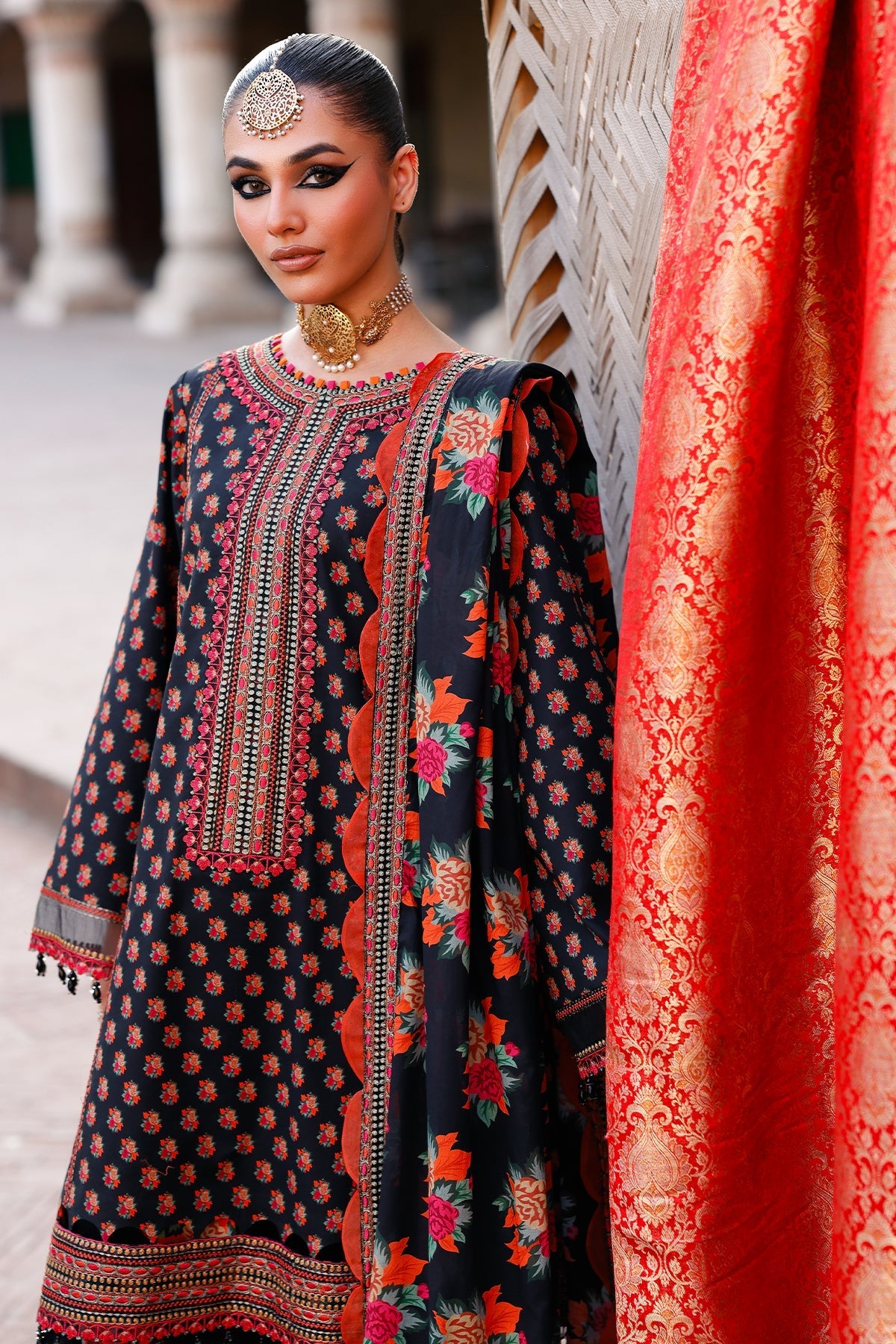 Charizma | Chunnri Collection | CH6-05 - Luxury Dress - available at Maria Faisal in UK and USA.
